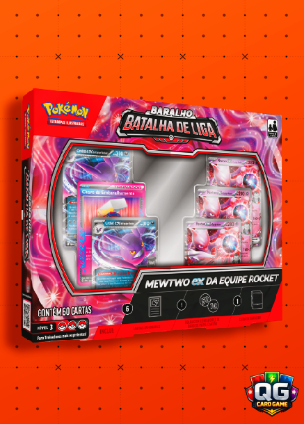 (PT-BR) Baralho Pré Construído - Baralho Batalha de Liga - Mewtwo ex da Equipe Rocket