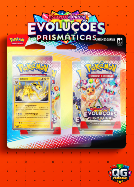 (PT-BR) Blister Quádruplo Escarlate e Violeta 8.5 - Evoluções Prismáticas - Jolteon