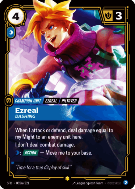 Ezreal - Dashing (Alternate Art) (#82A)